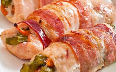 Rollo de pollo con verduras