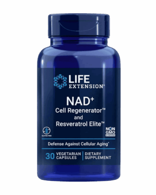 NAD+ Cell Regenerator™ and Resveratrol Elite™, 30 caps